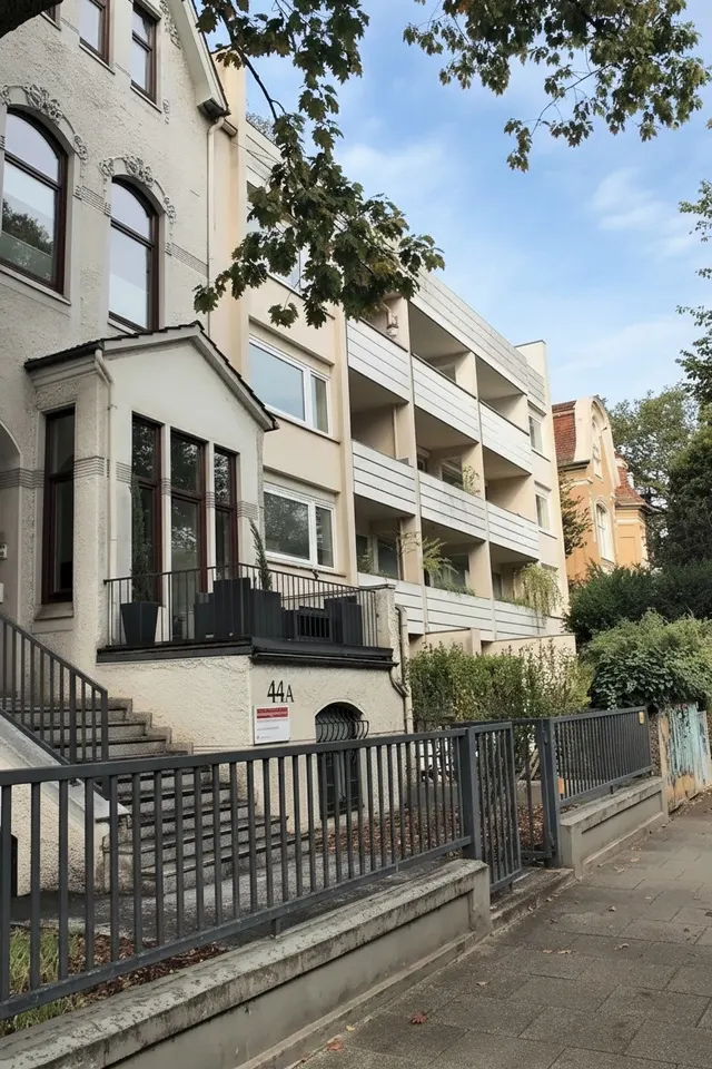 Straßenansicht auf das Haus
